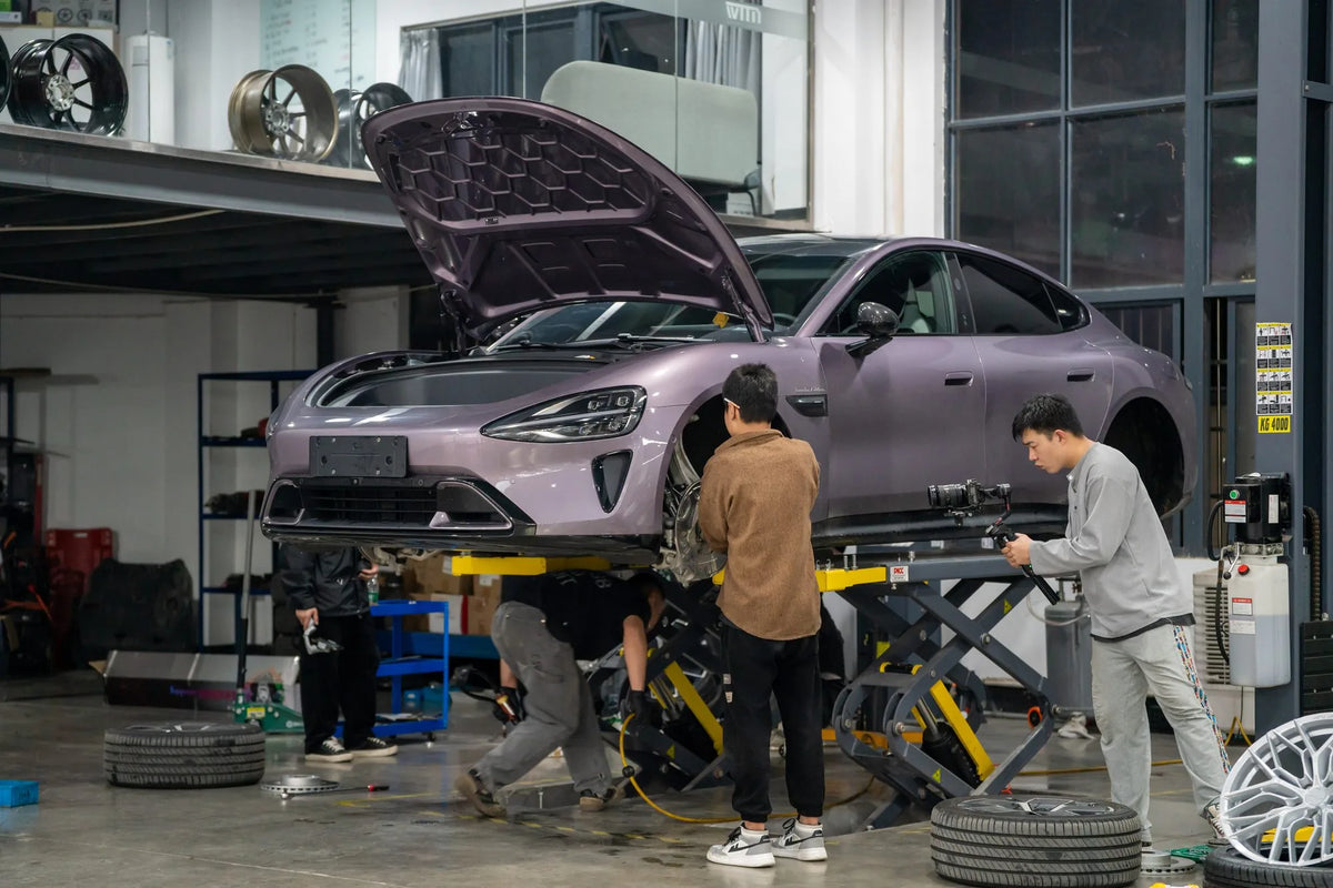 MAKSTTON at Xiaomi SU7 · First Fitment Shoot, China, 2024