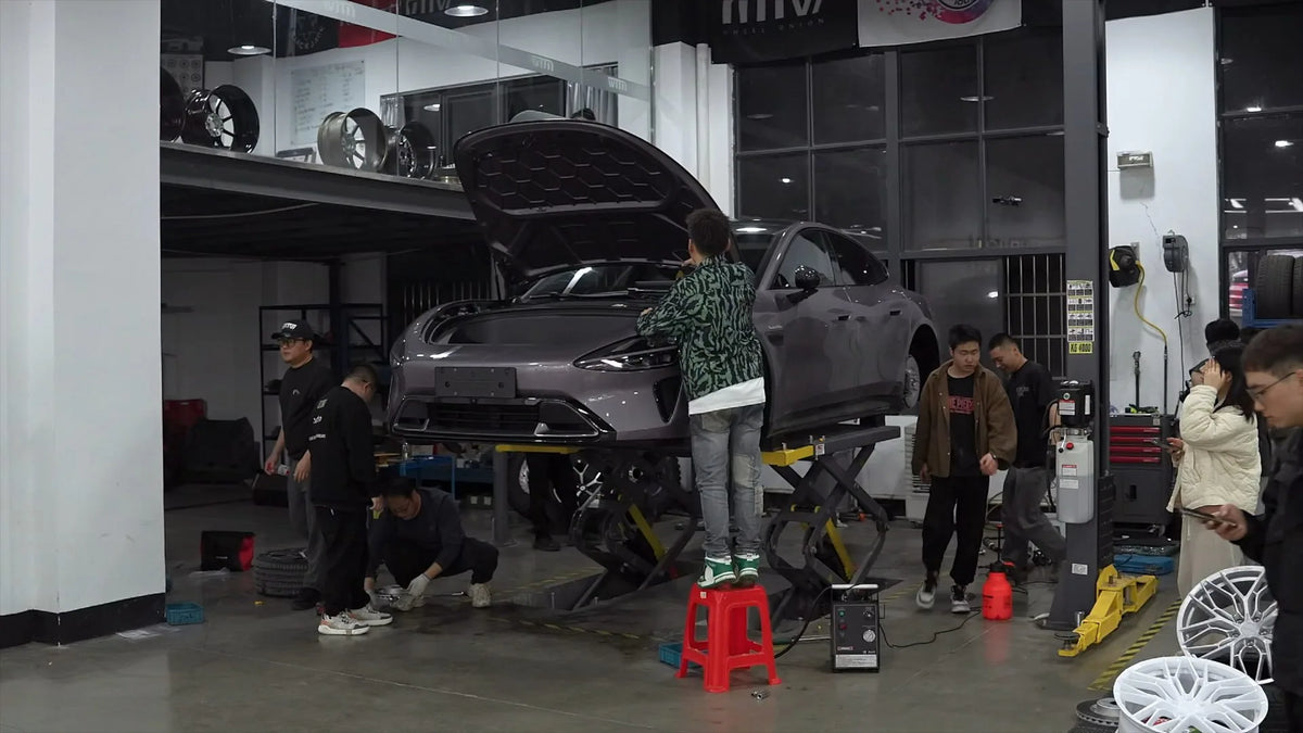 MAKSTTON at Xiaomi SU7 · First Fitment Shoot, China, 2024