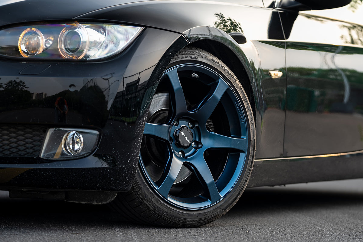 BMW 3 SERIES fitted with Makstton FF MR6 wheels, installation view 2