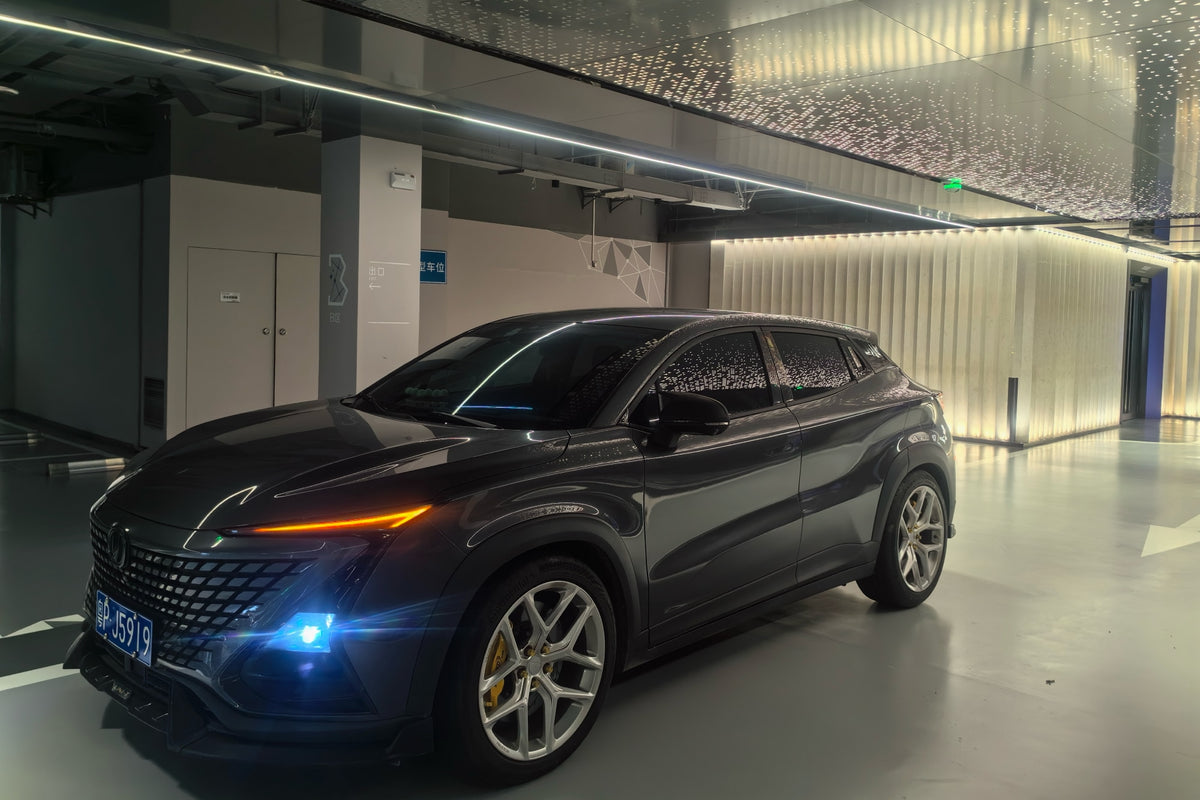 Changan UNI-T fitted with Makstton FG FK07RL wheels, installation view 2