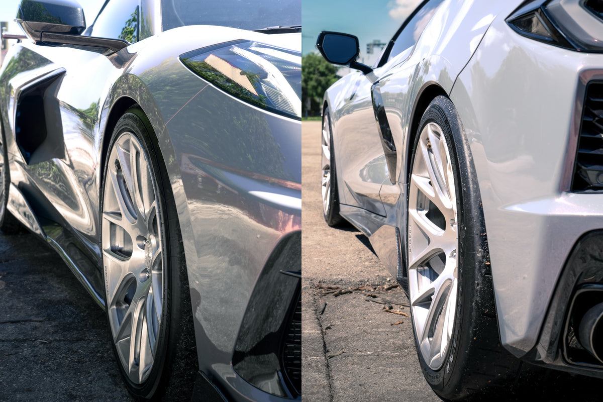 Corvette C8 fitted with Makstton FG RE07 front wheels and FG RE07 rear wheels, installation view 6