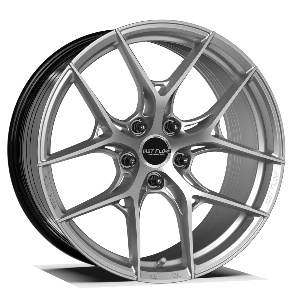 Makstton FF 009 flow formed wheel in hyper silver finish