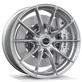 Makstton FF 011 flow formed wheel in gloss silver finish