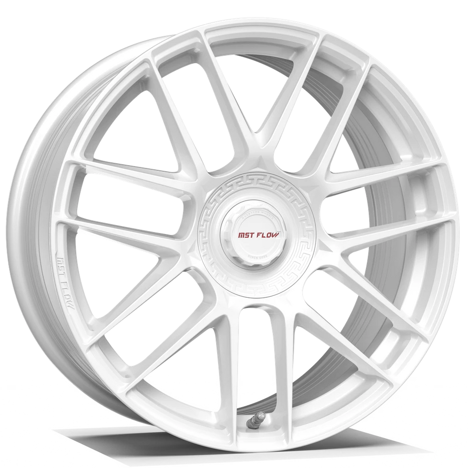 Makstton FF CK70CE flow formed wheel in gloss white finish