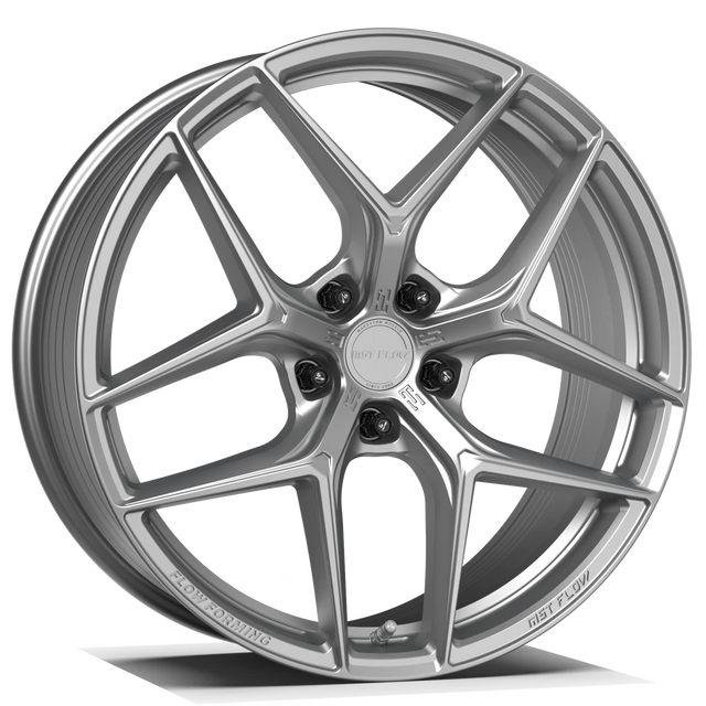 Makstton FF FK07 flow formed wheel in gloss silver finish