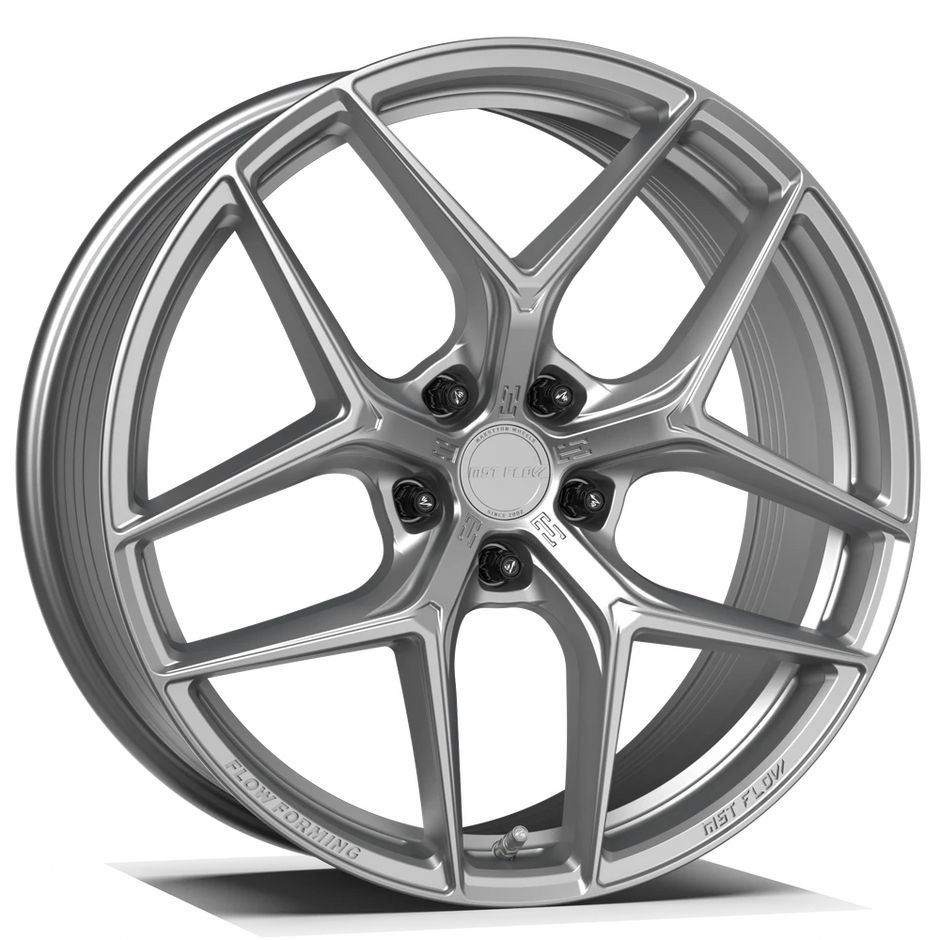 Makstton FF FK07 flow formed wheel in gloss silver finish