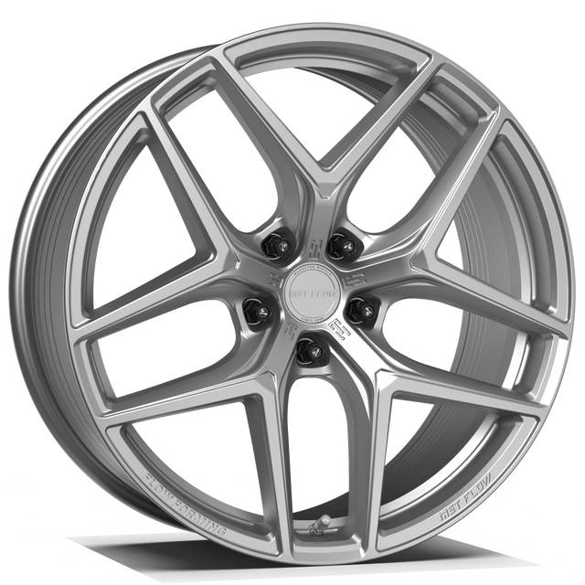 Makstton FF FK07T flow formed wheel in gloss silver finish