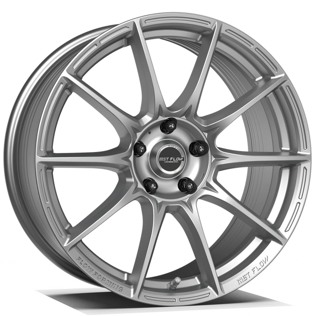 Makstton FF FK75 flow formed wheel in gloss silver finish