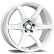 Makstton FF MR6 flow formed wheel in gloss white finish
