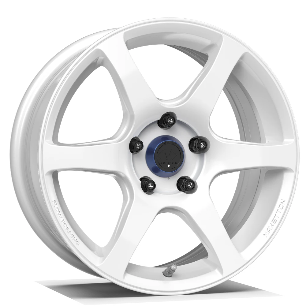 Makstton FF MR6S flow formed wheel in gloss white finish