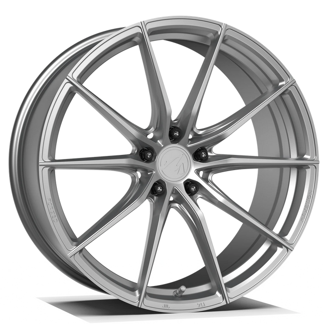 Makstton FG 011M custom forged wheel with the Polished finish in silver