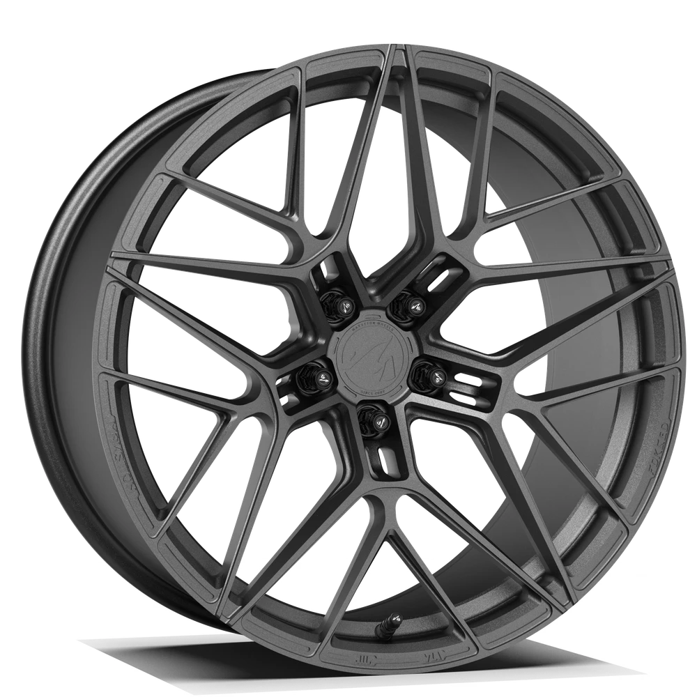 Makstton FG 718 custom forged wheel with the Brushed finish in gray