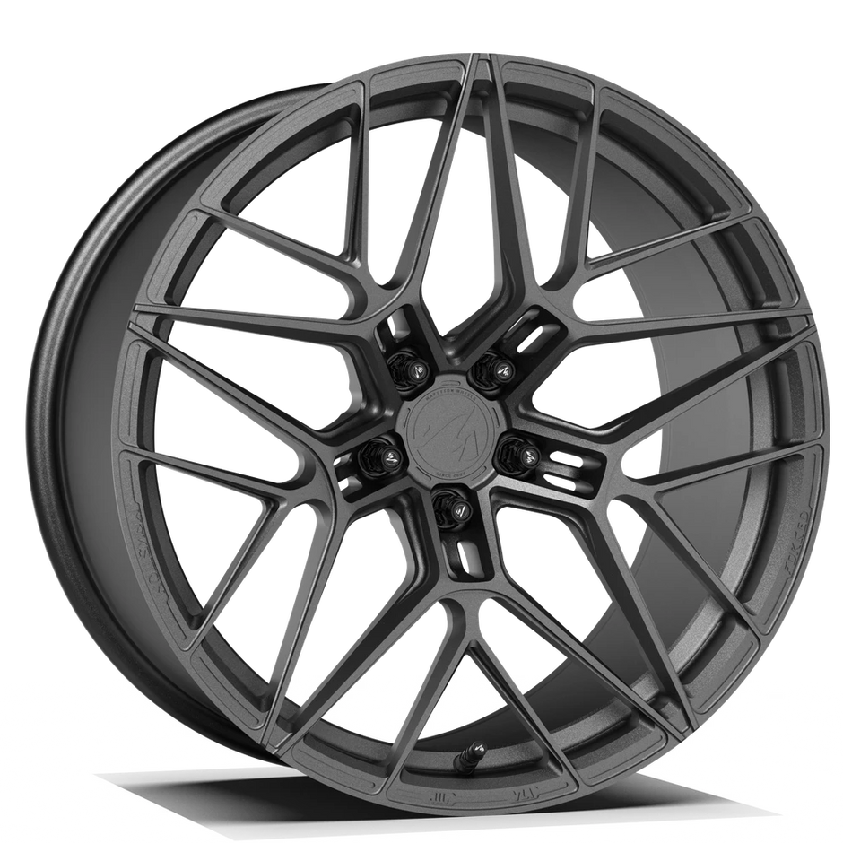 Makstton FG 718 custom forged wheel with the Brushed finish in gray