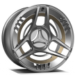 Makstton FG AL TR3 custom forged wheel with the Two-Tone finish in silver and bronze