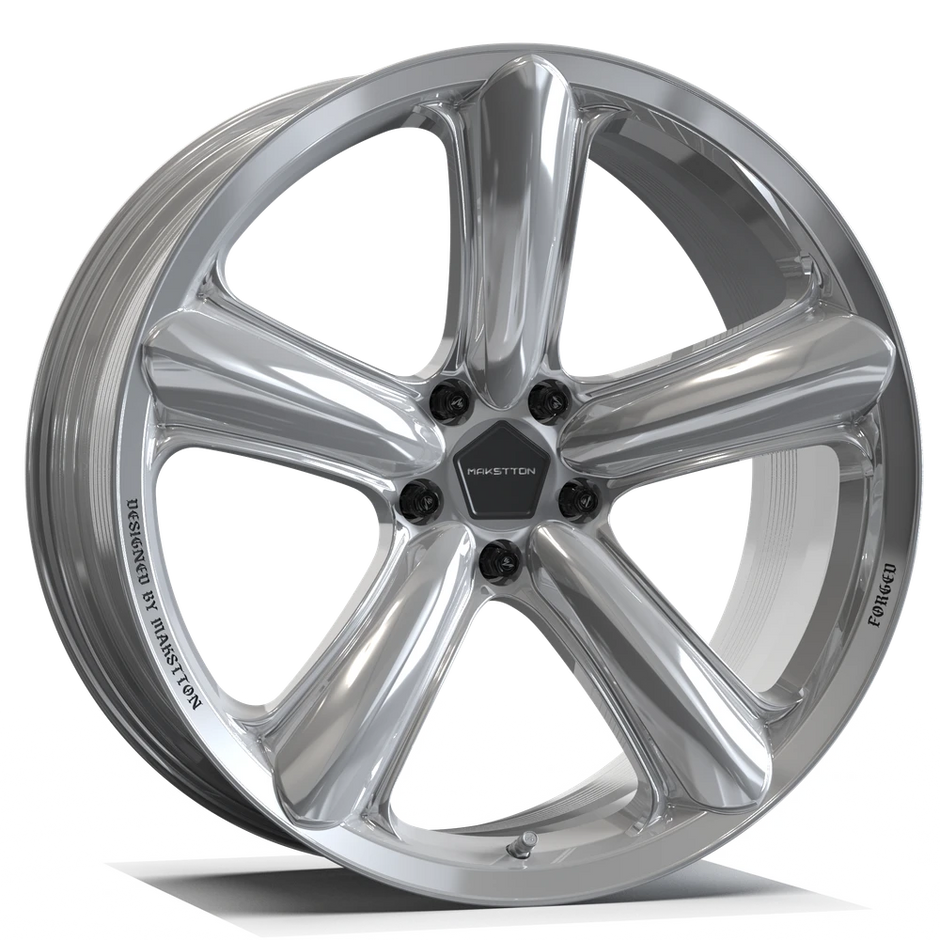 Makstton FG BO01 custom forged wheel with the Brushed finish in silver