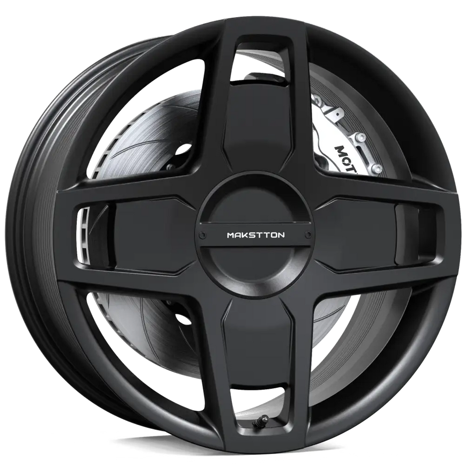 Makstton FG BO02 custom forged wheel with the Standard Finish in black view 2