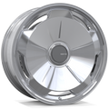 Makstton FG BO03 custom forged wheel with the Polished finish in silver