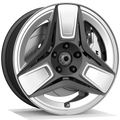 Makstton FG BO04 custom forged wheel with the Two-Tone finish in black and silver view 2