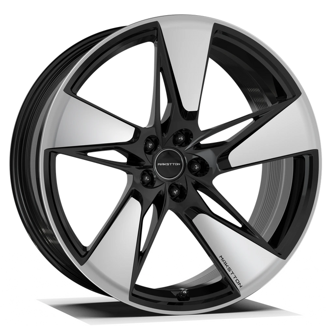 Makstton FG BO06 custom forged wheel with the Two-Tone finish in black and silver