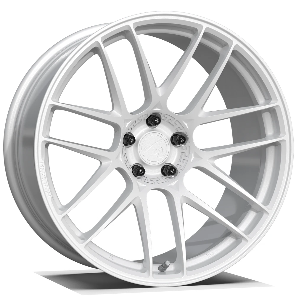 Makstton FG CK70 custom forged wheel with the Standard Finish in white