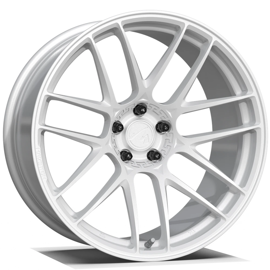 Makstton FG CK70 custom forged wheel with the Standard Finish in white