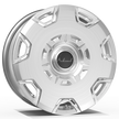 Makstton FG CN49 custom forged wheel with the Brushed finish in silver