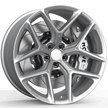 Makstton FG FK07R custom forged wheel with the Polished finish in silver