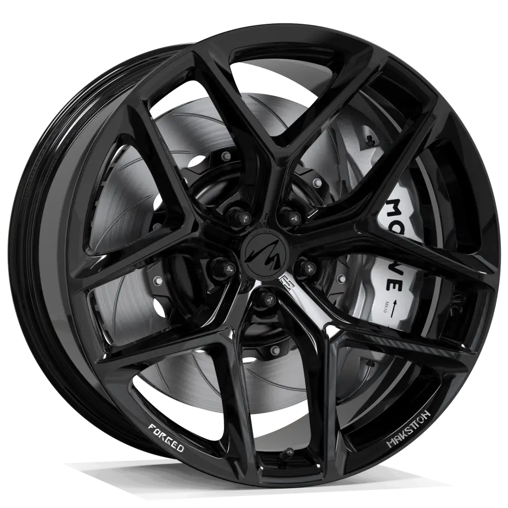 Makstton FG FK07R custom forged wheel with the Standard Finish in black