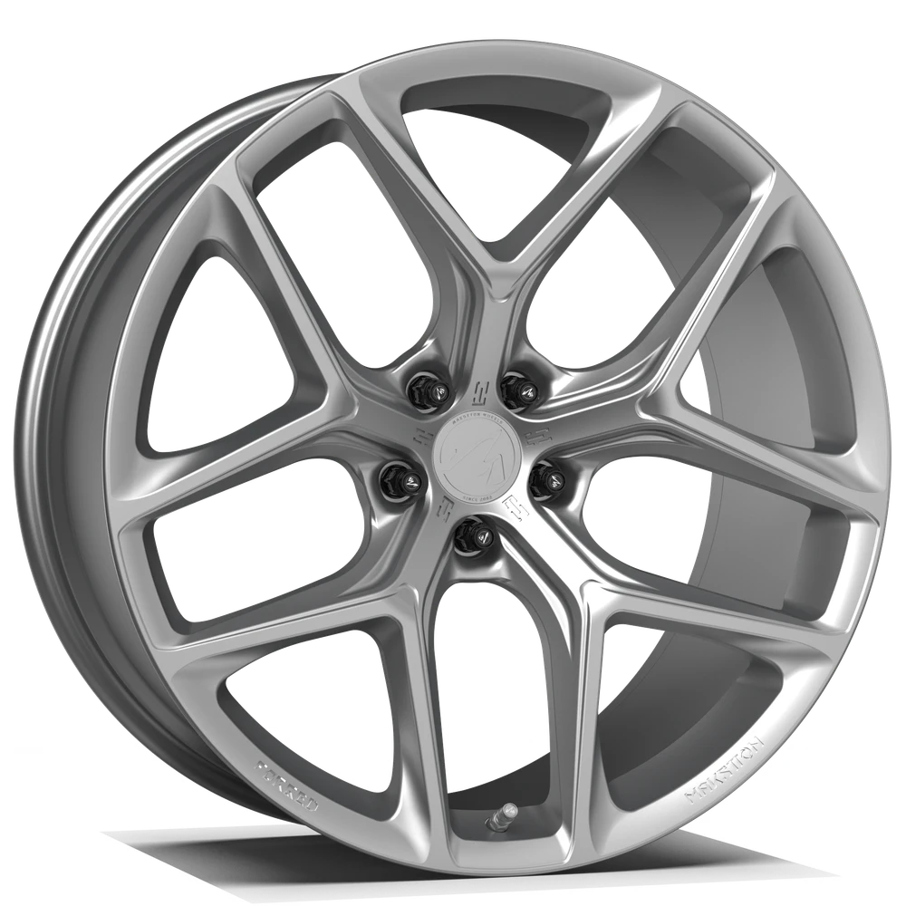 Makstton FG FK07RL uni-forged wheel in gloss silver finish