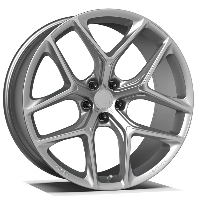 Makstton FG FK07RL uni-forged wheel in gloss silver finish
