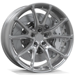 Makstton FG FR9 custom forged wheel with the Polished finish in silver