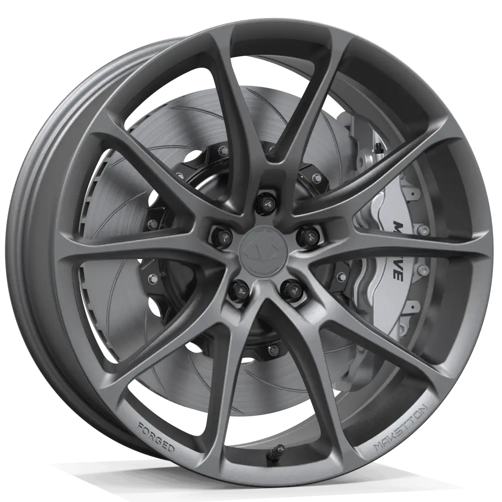 Makstton FG FR9 custom forged wheel with the Standard Finish in gray