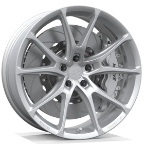 Makstton FG FR9 custom forged wheel with the Standard Finish in white