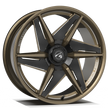 Makstton FG LURK6 PLUS+ custom forged wheel with the Two-Tone finish in black and bronze