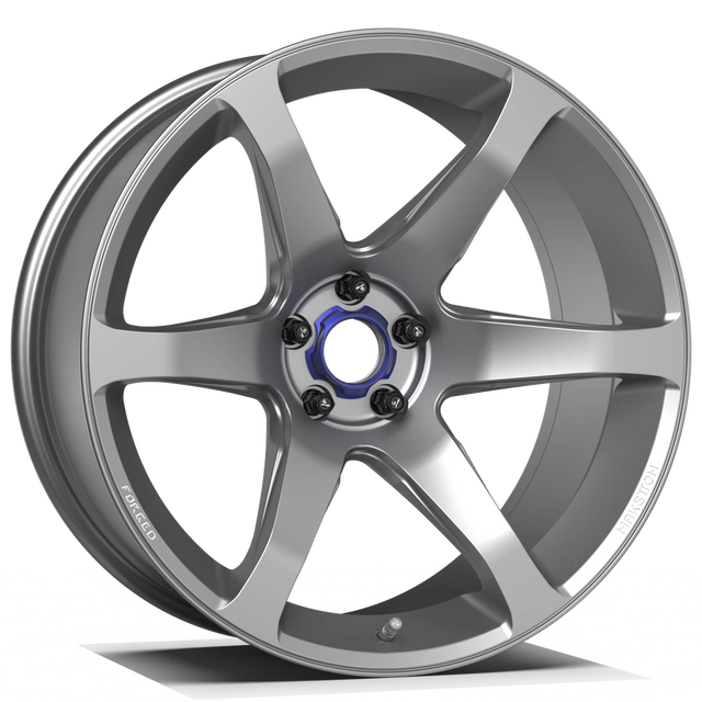 Makstton FG MR6 custom forged wheel with the Standard Finish in silver