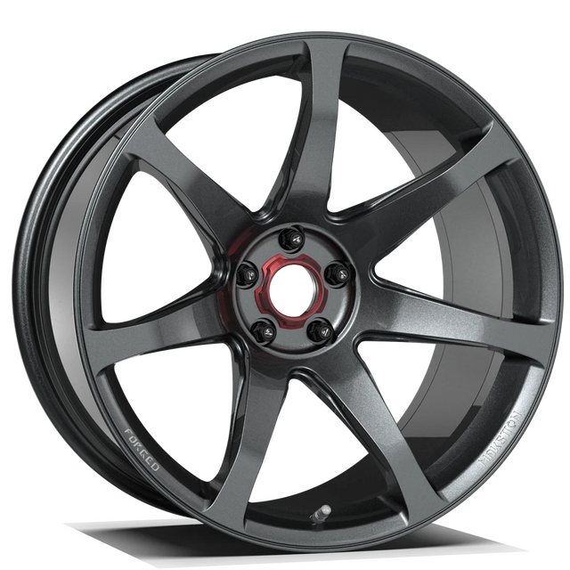 Makstton FG MR7 custom forged wheel with the Brushed finish in gray
