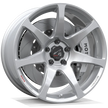 Makstton FG MR7 MONO die-forged wheel with the Gloss Silver finish in silver