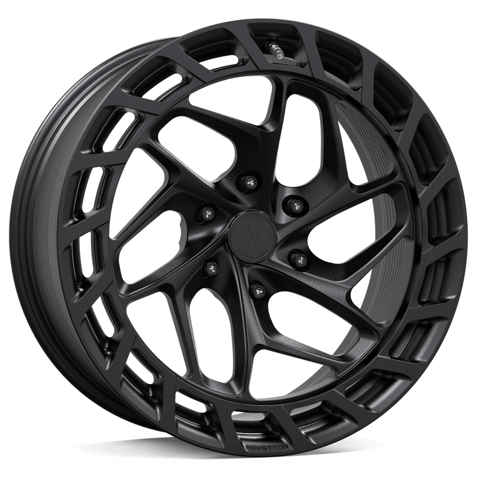 Makstton FG RE AV6 custom forged wheel with the Standard Finish in black