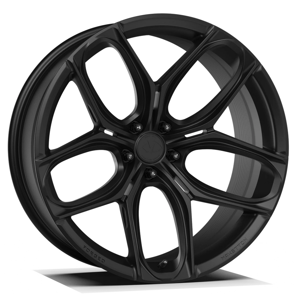 Makstton FG RE TF5 custom forged monoblock wheel in matte black finish
