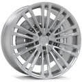 Makstton FG RE02 custom forged wheel with the Polished finish in silver
