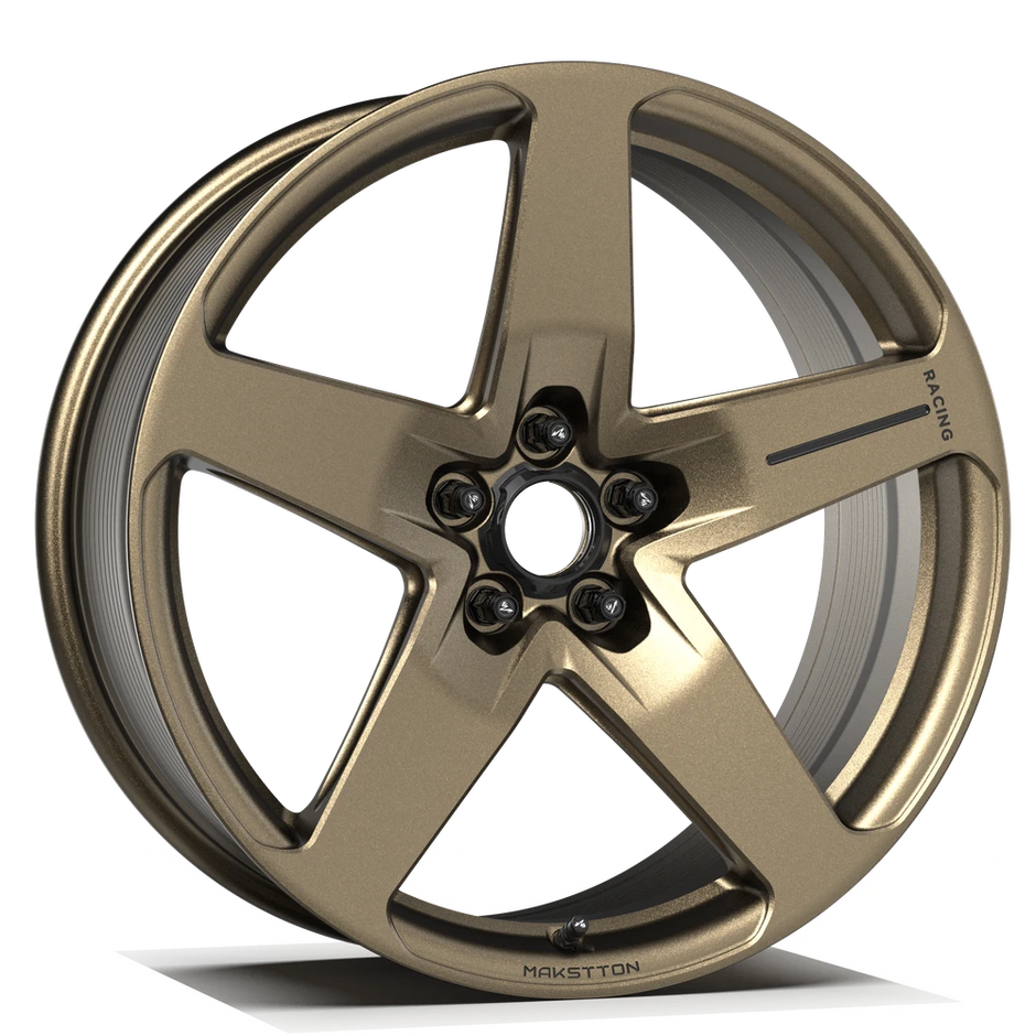 Makstton FG RE05 custom forged wheel with the Two-Tone finish in black and bronze