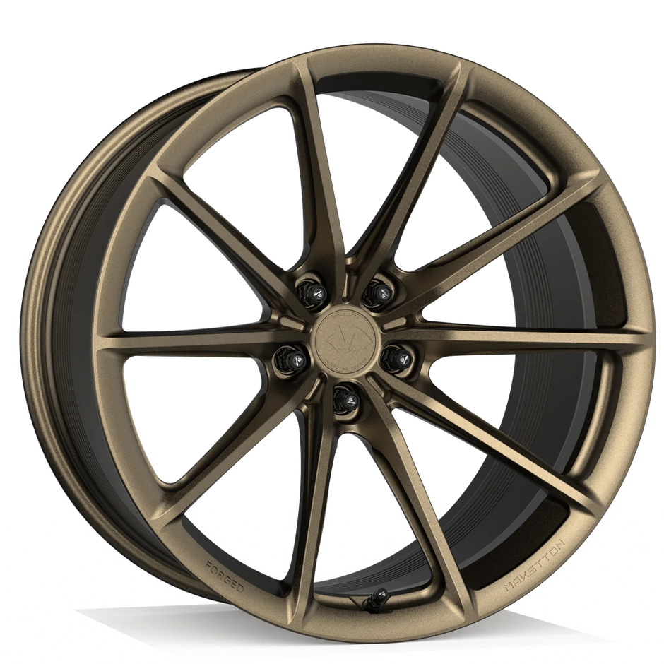 Makstton FG RE06 custom forged wheel with the Standard Finish in bronze