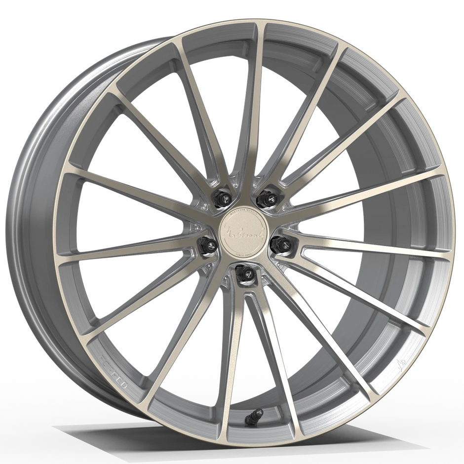 Makstton FG ZY01 custom forged wheel with the Brushed finish in gold