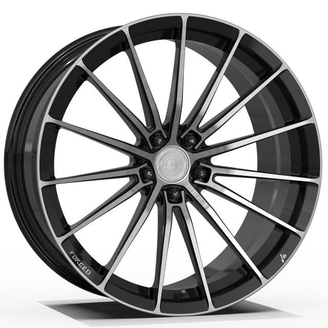 Makstton FG ZY01 custom forged wheel with the Two-Tone finish in black and silver