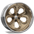 Makstton FG2P BO55 2-piece forged wheel with the Standard Finish in gold