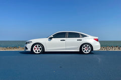 Honda Civic (11th) fitted with Makstton FF MR6 front wheels and FF MR7 rear wheels, installation view 1