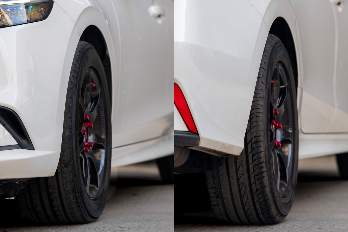 Honda INTEGRA fitted with Makstton FF MR7 wheels, installation view 7