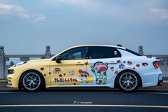 Lynk & Co 03 fitted with Makstton FF FK07 wheels, installation view 1