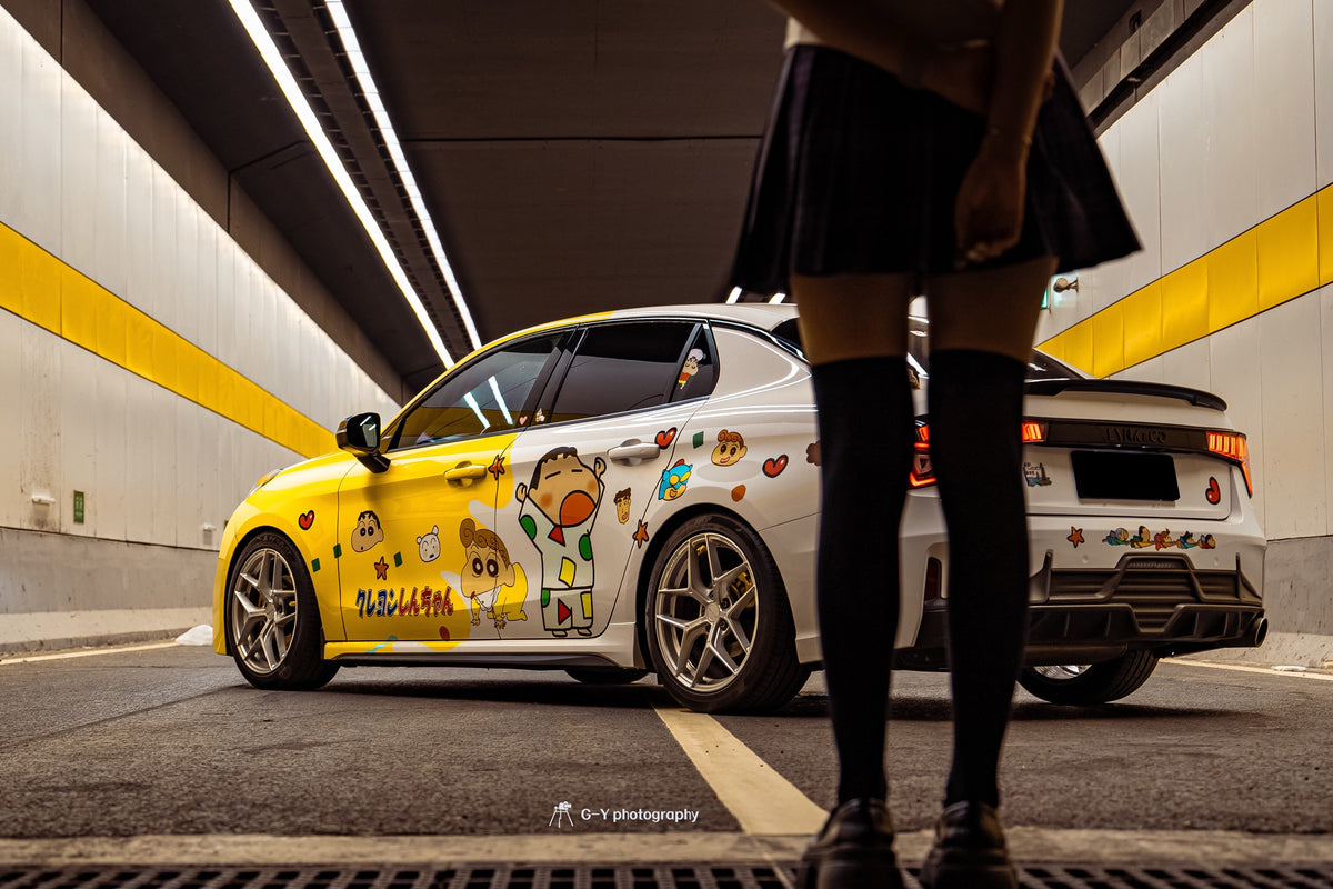 Lynk & Co 03 fitted with Makstton FF FK07 wheels, installation view 3