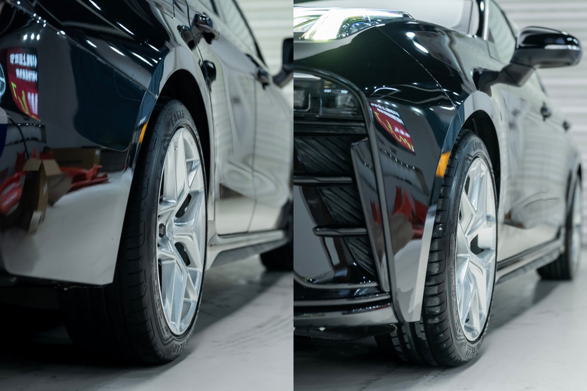 Lynk & Co 03 fitted with Makstton FG FK07RL wheels, installation view 7